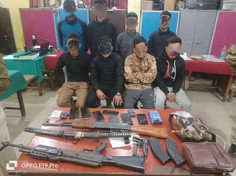 Manipur: 8 militants held with arms; student rescued from their clutches
