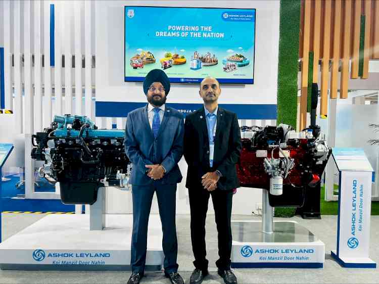 Ashok Leyland unveils cutting-edge ‘AL H6 Engine - CEV Stage V’ along with other innovative products at EXCON 2023