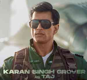 Karan Singh Grover looks fierce as Squadron Leader Taj in 'Fighter' poster