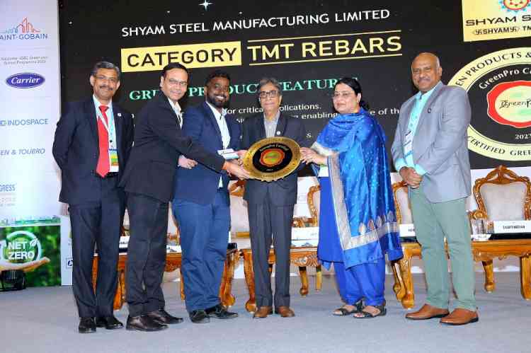 Shyam Steel receives prestigious GreenPro certification