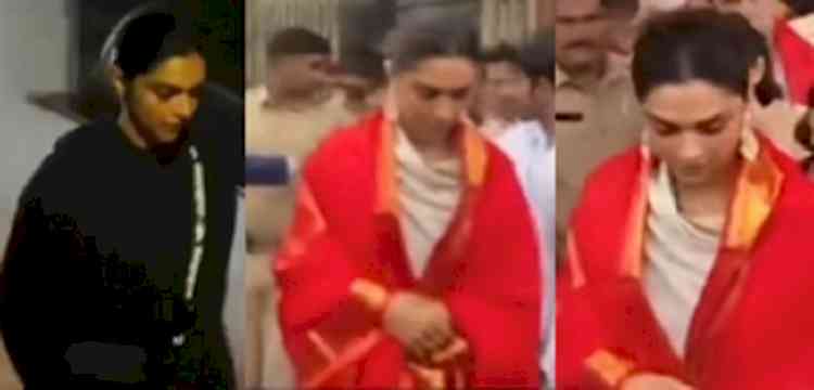 Deepika Padukone seeks blessings at Tirumala Venkateswara temple with family