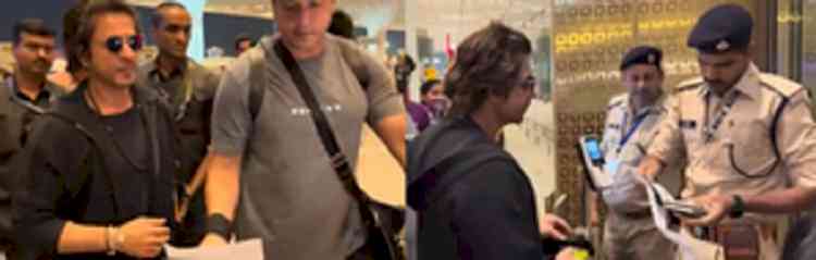 SRK spotted at airport as he jets off for 'Dunki' promotions
