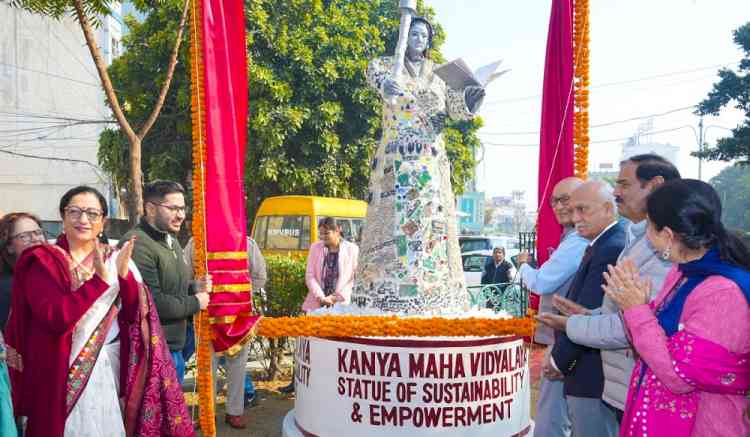 KMV unveils statue of sustainability and empowerment at island near Skylark Chowk