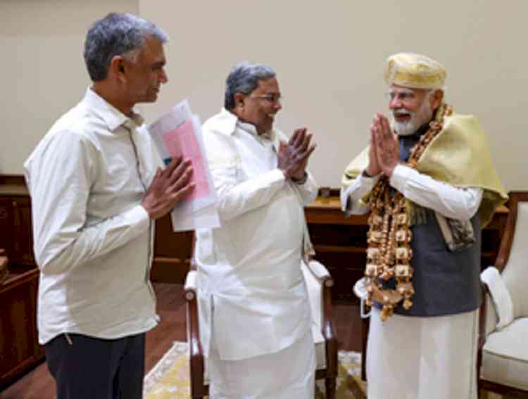 K’taka CM meets PM Modi, seeks release of Rs 18,177 cr drought package