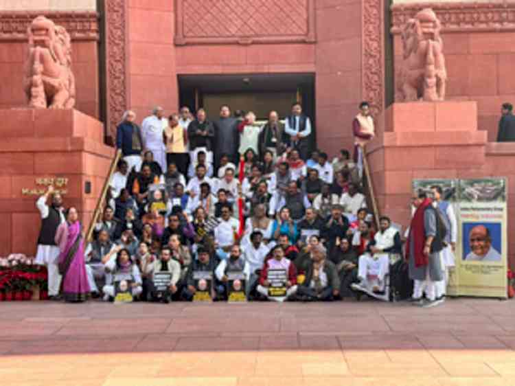 LS adjourned again, 49 MPs suspended on Tuesday for remainder of Winter Session