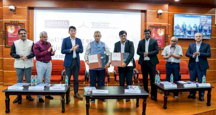 Amrita Vishwa Vidyapeetham signs MoU with Renault Nissan Technology & Business Centre India to drive innovation in Automotive Research  
