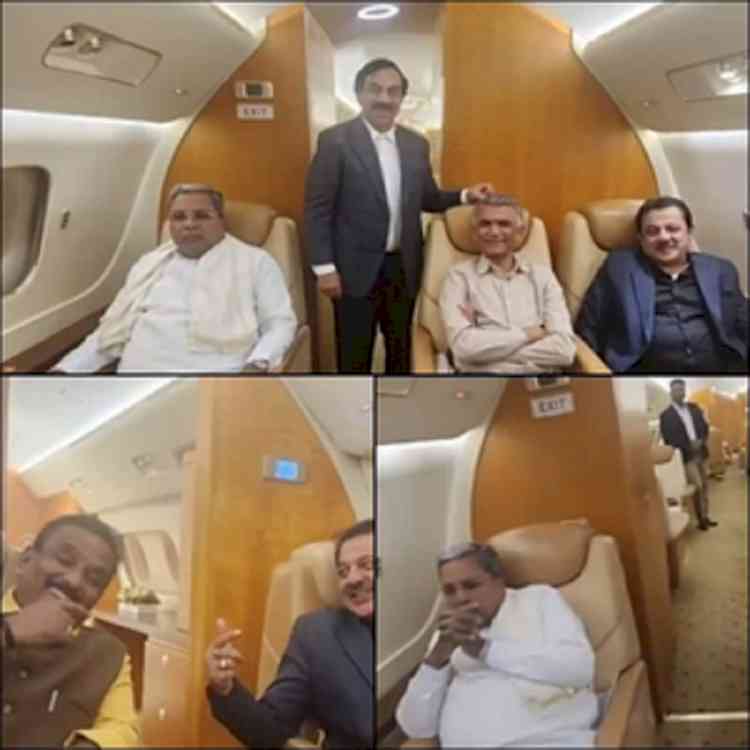 BJP criticises Siddaramaiah for travelling in private jet amid drought crisis