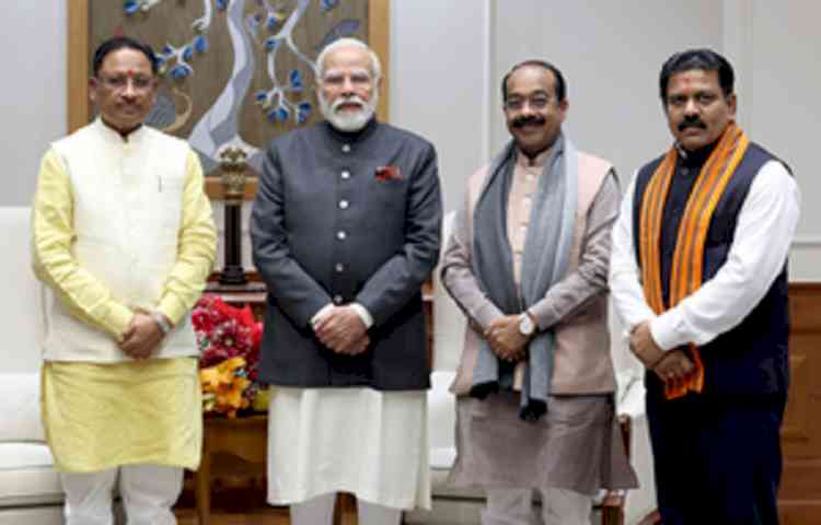 Chhattisgarh CM, his deputies meet PM Modi in Delhi