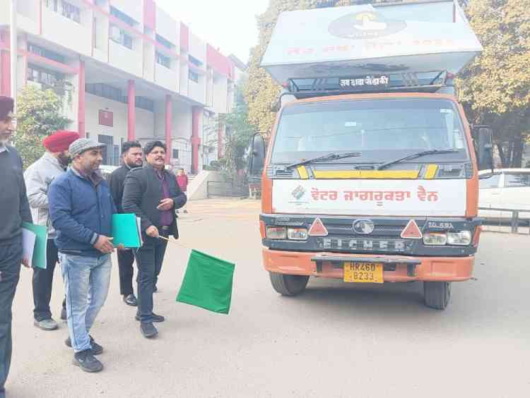 ADC flags off digital mobile vans to spread awareness among voters across all 14 assembly constituencies 