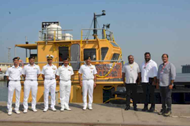 Missile-cum-ammunition Barge inducted into Navy