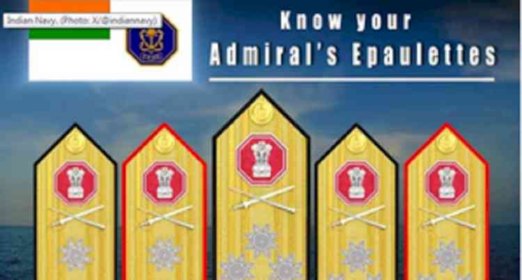 Indian Navy unveils new design for admirals' epaulettes