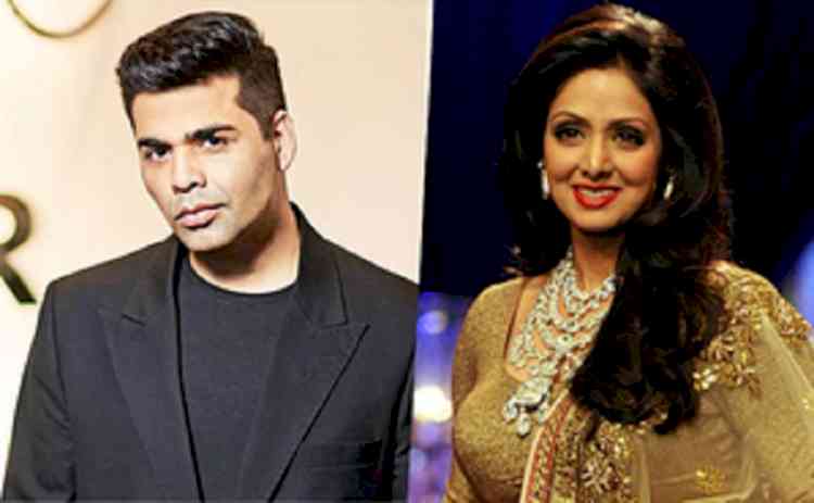 KJo opens up on his fanboy moment with Sridevi