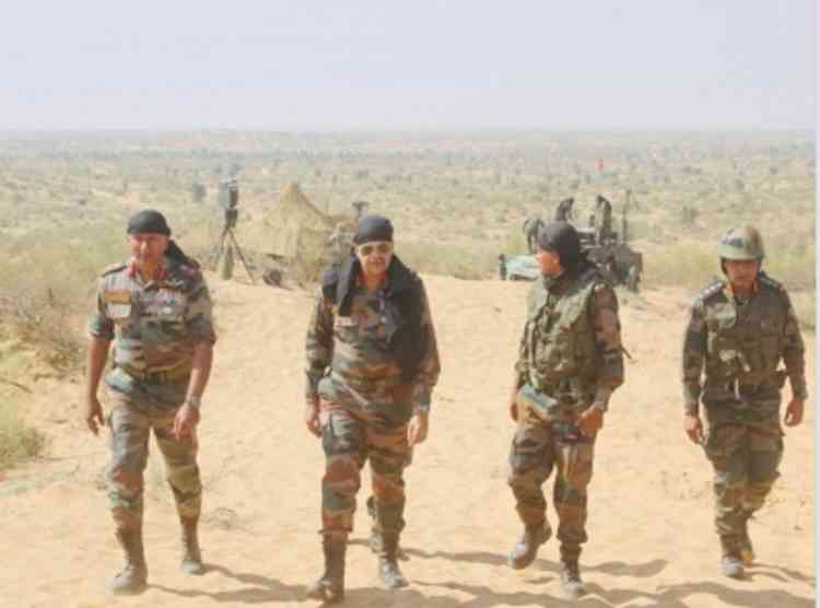 Firepower exercise conducted by Kharga Corps in Rajasthan