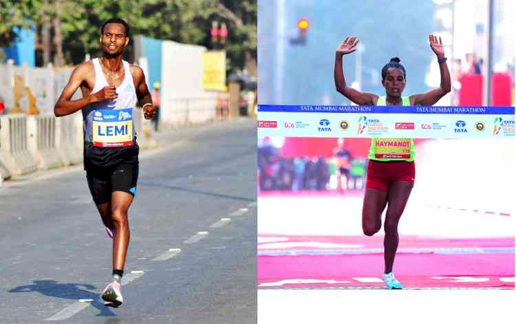 Defending Champions Ethiopians Hayle Lemi Berhanu and Anchialem Haymanot headline at the Tata Mumbai Marathon 2024