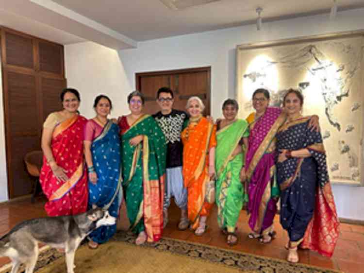 Aamir Khan made sure the women of his family wore Nauvari Sarees for Ira’s wedding