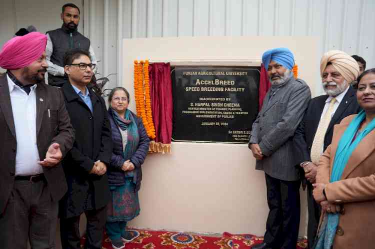 Punjab’s FM inaugurates AccelBreed: A Speed Breeding Facility Redefining Crop Innovation