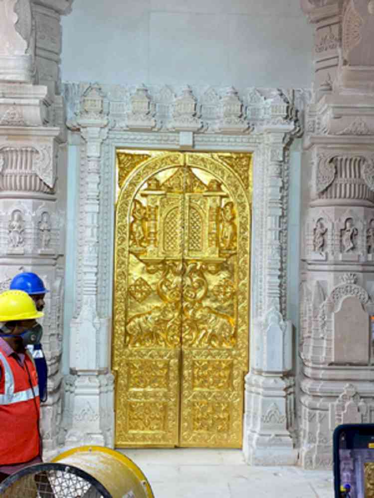 Ram temple gets its first 'gold' door ahead of Jan 22 inauguration