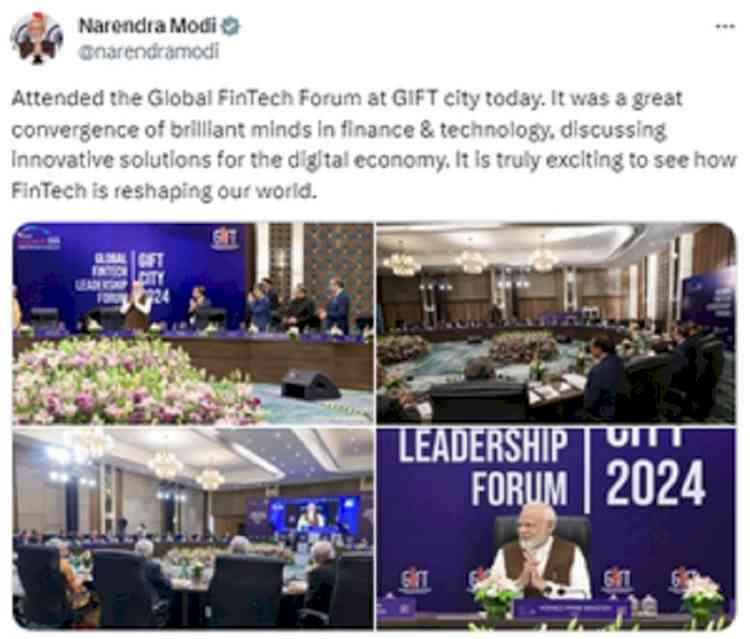 PM Modi attends Global FinTech meeting in GIFT city