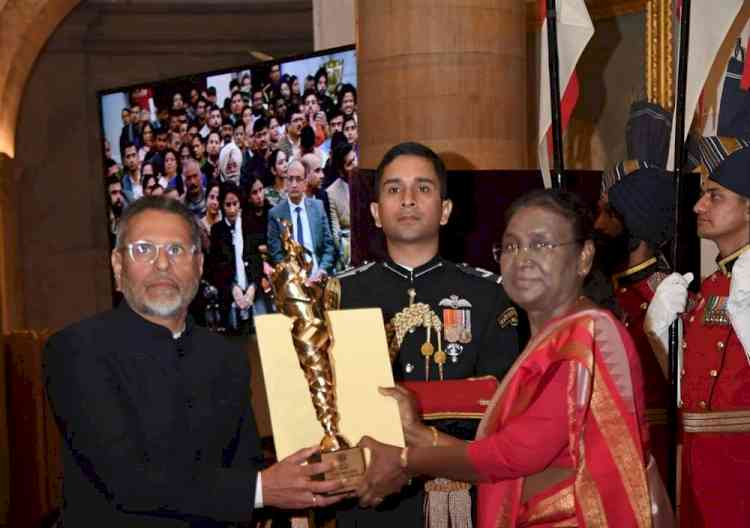 JAIN (Deemed-to-be-University) receives prestigious Rashtriya Khel Protsahan Puraskar from President of India