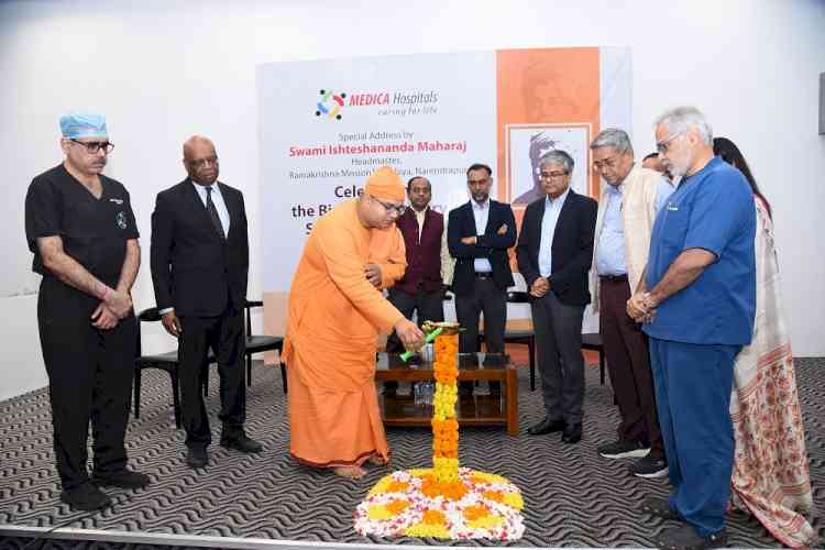 Medica Superspecialty Hospital commemorates Swami Vivekananda's birth anniversary with an enlightening address by Swami Ishteshananda Maharaj