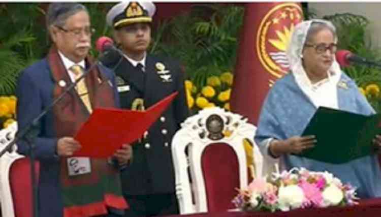 Sheikh Hasina sworn-in as Bangladesh PM for 4th straight term