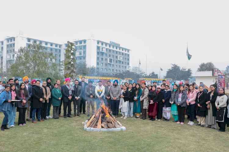 CT University’s Department of Student Welfare organized Lohri celebrations