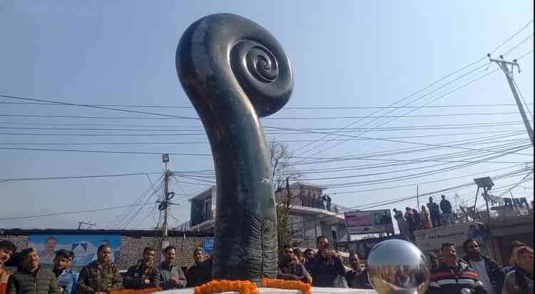 Tallest fiddlehead sculpture unveiled and 150-meter Tricolor Flag inaugurated