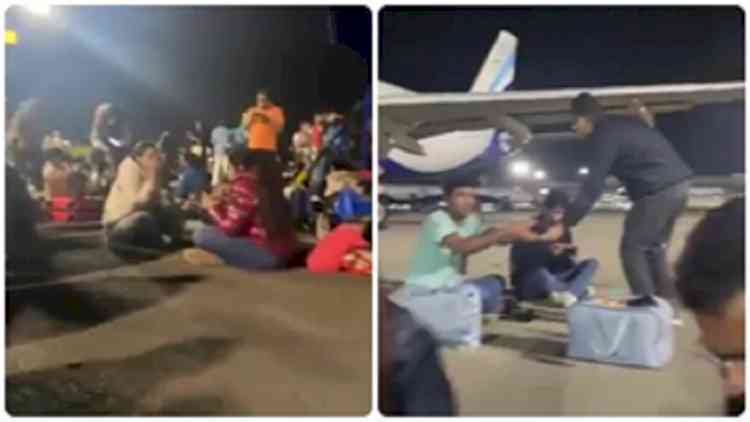 Delhi-bound IndiGo flight diverted to Mumbai, passengers 'picnic' at airport tarmac