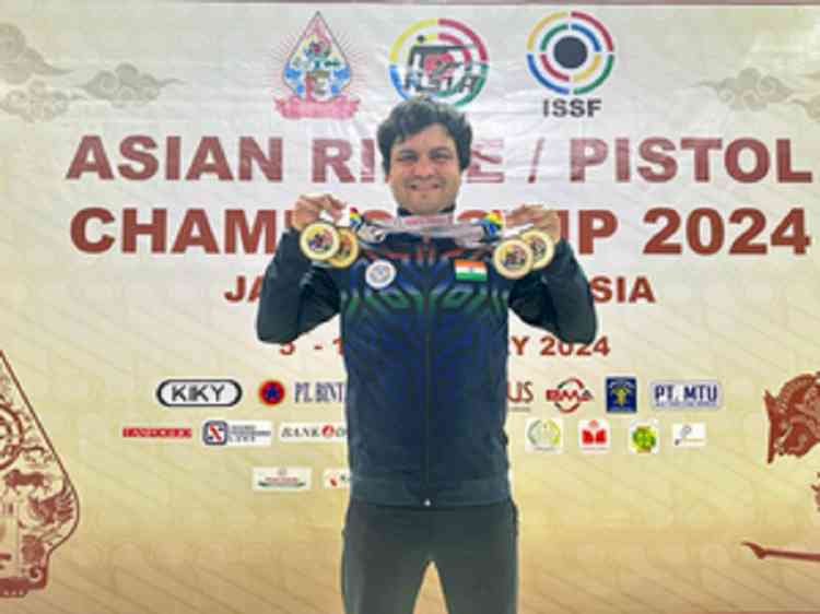 Lakshay Sheoran wins bronze, misses men’s trap quota by a whisker