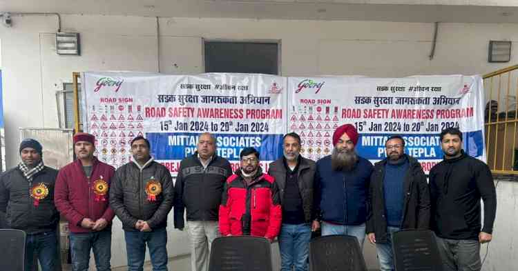 Road Safety Organization Panchkula marks Road Safety Week with Awareness Camp at Godrej Warehouse in Tepla