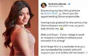Rashmika reacts after arrest of main accused in deepfake video case
