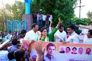 Sharmila his out at brother Jagan after taking over as Andhra Congress chief