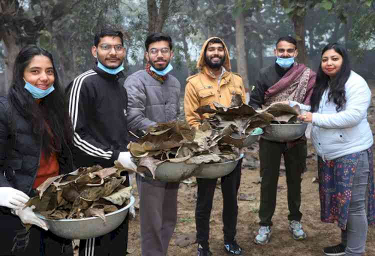 राम लला प्रतिमा प्राण प्रतिष्ठा अनुष्ठान के उपलक्ष्य में जीजेयू में सफाई अभियान कार्यक्रम आयोजित