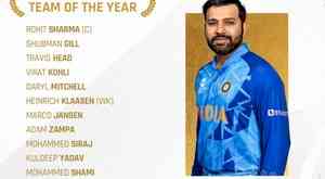 Rohit captain as six Indians feature in Men's ODI Team of the Year