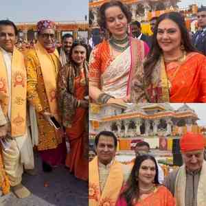 Dipika Chikhlia shares unseen snaps with Kangana, Anupam Kher, Nitish Bharadwaj from Ram Temple