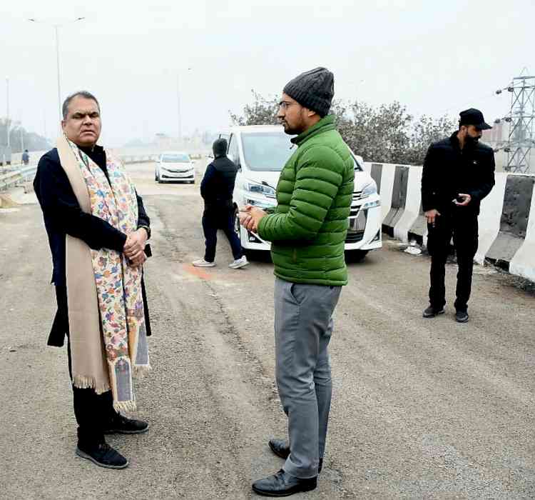 MP Arora: Bharat Nagar Chowk to Bus Stand elevated road almost ready, weather playing spoilsport