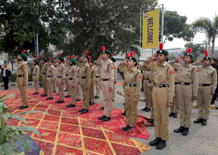 CT Group's Shahpur Campus hosts a Grand Flag Hoisting and NCC Cadet Parade