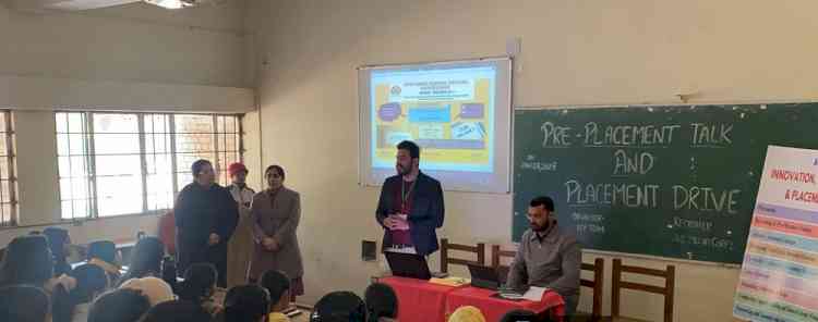 Pre-Placement Talk and Placement Drive conducted at Home Science College