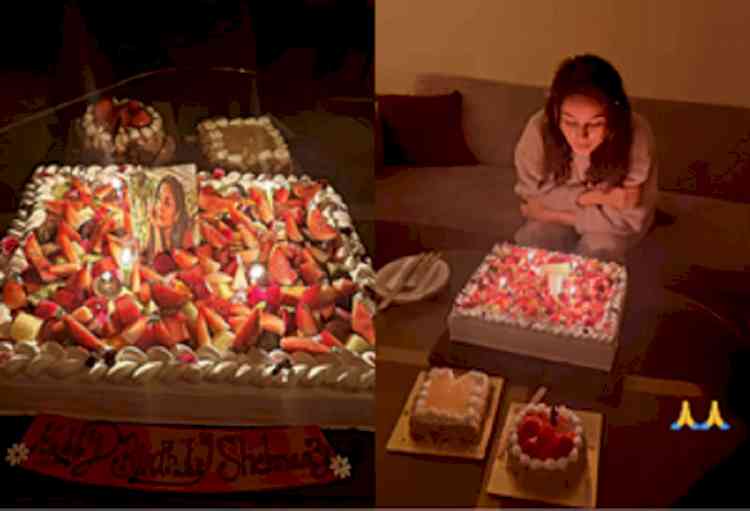 Shehnaaz Gill cuts three birthday cakes; receives love from Rhea Kapoor, Guru Randhawa