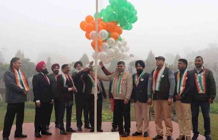 IKGPTU celebrated 75th Republic Day, Vice-Chancellor Dr Mittal unfurled the tricolor flag
