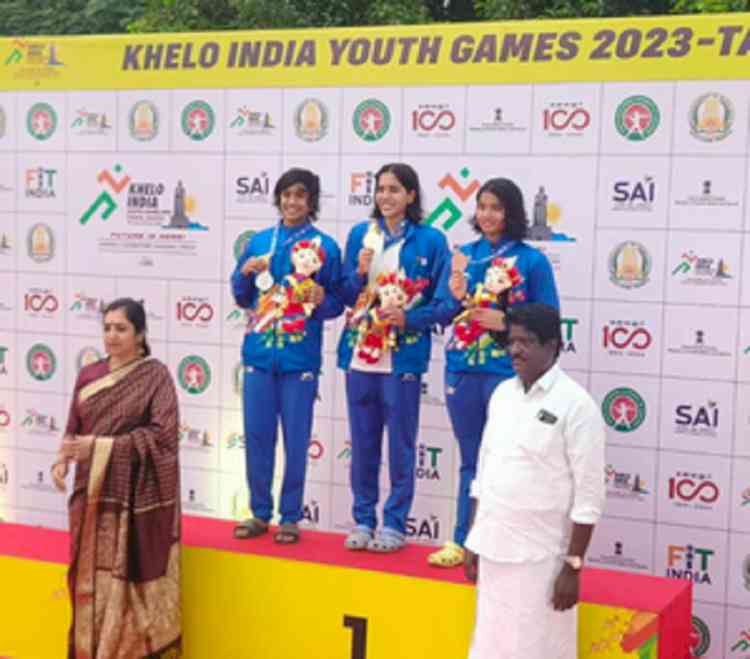 KIYG 2023: Telangana swimmer Vritti Agarwal claims third gold as Maharashtra cross 100-medal mark
