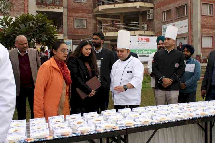 GNA University attempts a new record with 3535 varieties of kachori