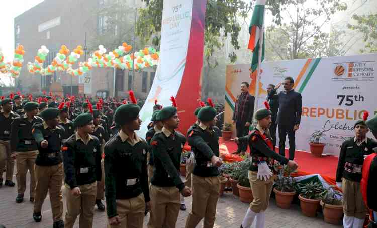 LPU celebrated 75th Republic Day at its campus