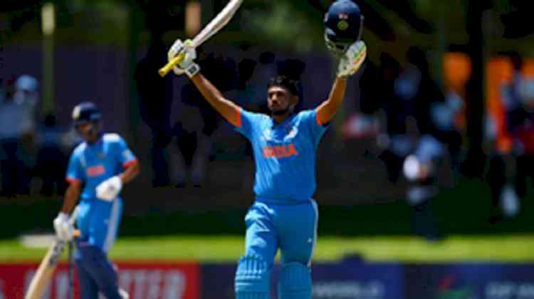 U19 Men's World Cup: Musheer Khan's 131, Pandey's 4-19 help India thrash New Zealand by 214 runs