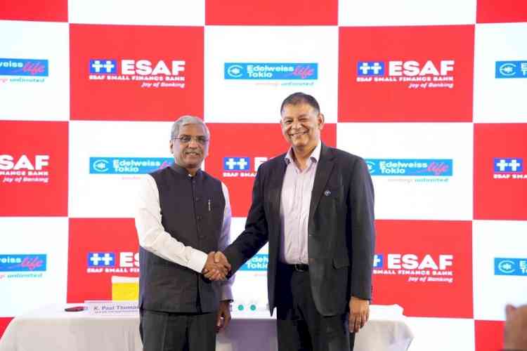 ESAF Small Finance Bank and Edelweiss Tokio Life Partner to Offer Life Insurance Solutions