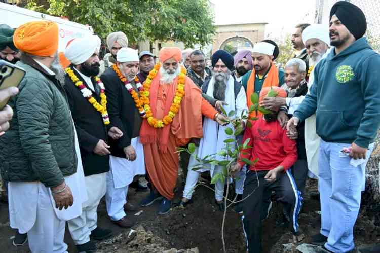 Rajya Sabha MP Sant Seechewal begins plantation drive alongside stretch of Buddha Dariya