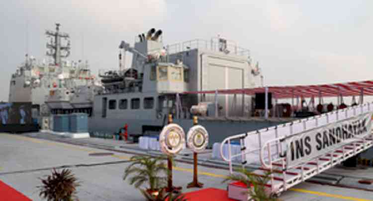 First Survey Vessel Large ship commissioned into Indian Navy