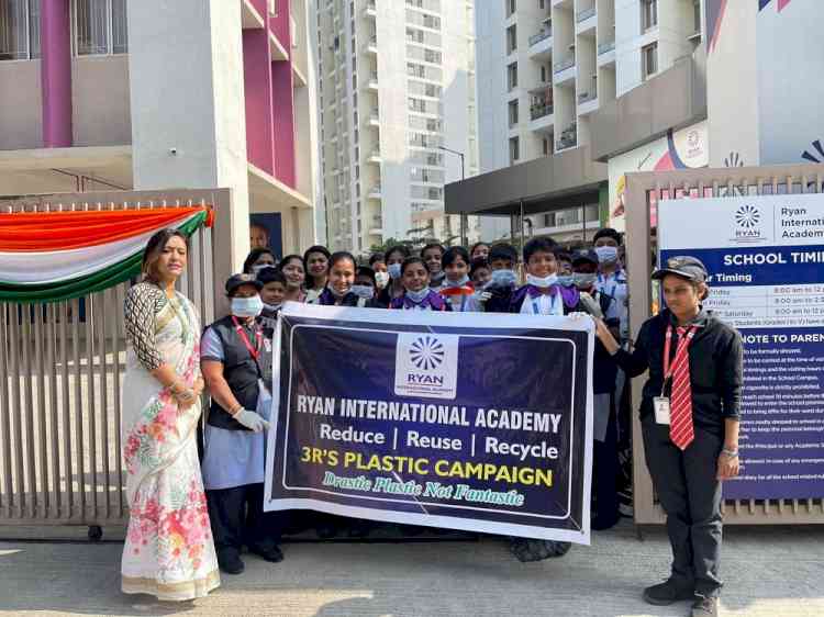 Ryan International Academy launched Reduce Reuse Recycle Plastic campaign