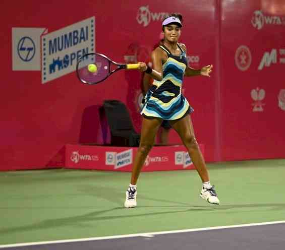 Sahaja Yamalapalli stuns top seed Kayla Day for the biggest career win in the first round of L&T Mumbai Open Tennis Championships