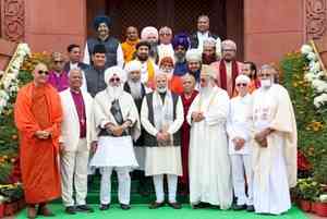 Delighted to meet delegation of religious leaders: PM Modi